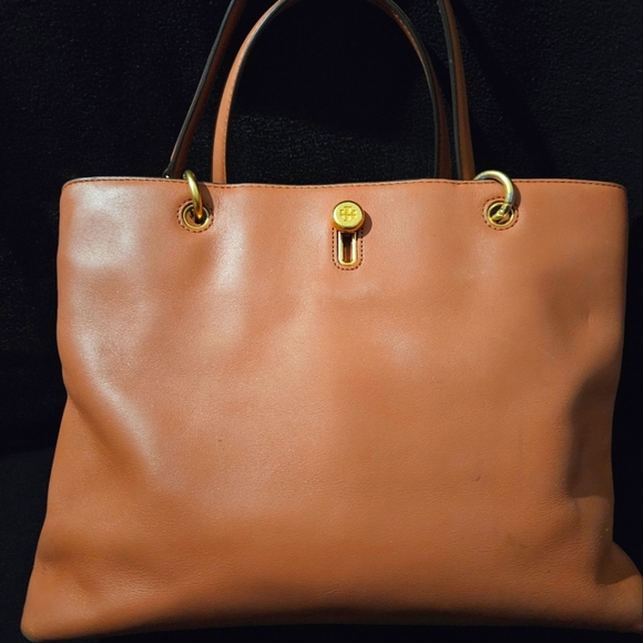 Tory Burch Lily Satchel-Salmon Color - Picture 13 of 16